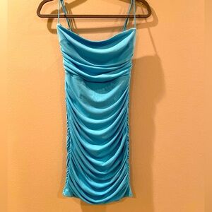 Ocean Blue Dress Angel Biba Sz Small
